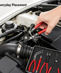Hot Deals On This 5-In-1 Hose Clamp Pliers Kit, The Ultimate Auto Repair Tool For Tightening And Removing Clamps With Ease. Durable Metal Build Ensures Long Life While You Tackle Any Vehicle Maintenance Job Or DIY Fixin Like A Pro Mechanic In No Time At. hose clamp pliers in car engine bay, red handles, metal set