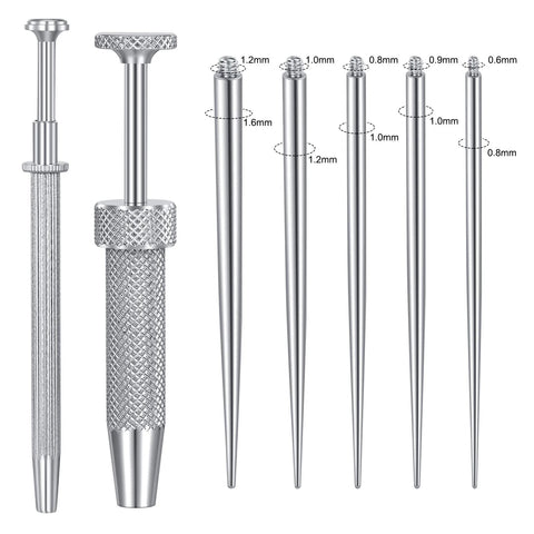 Piercing Taper Kit With Grabber Reachers And Threadless Insertion Tapers For 16G 18G 20G Jewelry Externally And Internally Threaded Guides