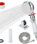 Hard Water RV Shower Head With Filter For Camper Use, High Pressure Camp Shower Head With Hose And On Off Switch, No Hassle Replacement