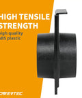 4 Inch Blast Gate For Dust Collection System Fits 4 Inch ID Hoses And Ports shown in high-quality ABS plastic with side view