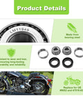 Components of Harley Wheel Bearing And Seal Kit Front And Rear Direct Fit For Softail Dyna Sportster Road King Electra Glide 1973 1999 Replacement 9052 47519 83A Premium Quality Heavy Duty For Longevity And Smooth Ride with motorcycle image