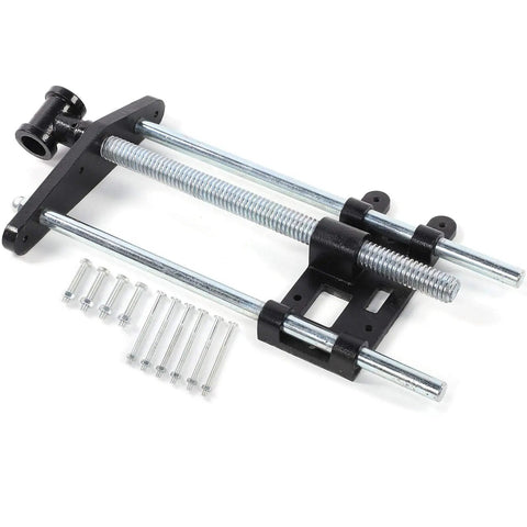 Heavy Duty Steel Front Mount Shop Vise For Workshop Bench Clamping And Woodworking Projects Built Tough As Nails, parts and hardware layout.