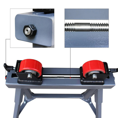 Built Like A Tank Fixed Height Pipe Roller Stand With 1100 Lb Load Capacity For Welding Fit Up And Cutting Round Pipe Tubing Rock Solid Industrial Support For Your Next Big Project