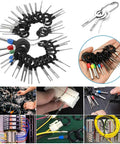 60 Piece Terminal Removal Tool Kit For Car Wiring And Electrical Connectors Pin Extractor Terminal Puller Depinning Tool Set