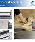 Heavy Duty Three Inch Toolmakers Vise With Dead On Precision Ground Jaws For Milling And Drilling Machines showing detailed jaw mechanism.