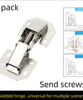 Two Piece Hidden Soft Close Cabinet Hinges For Kitchen Surface Mount Easy Install No Pre Drilling 90 Degree Opening Durable Cold Rolled Steel