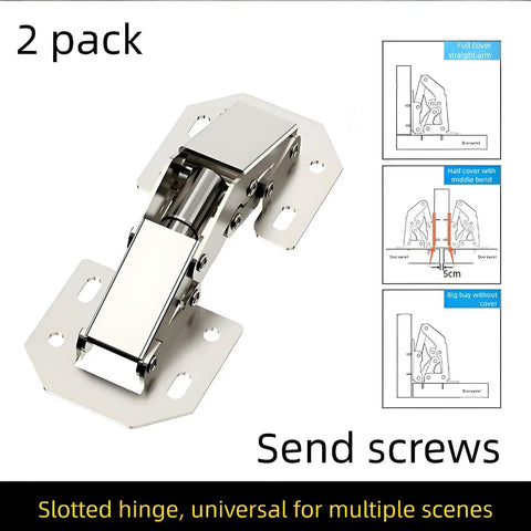 Two Piece Hidden Soft Close Cabinet Hinges For Kitchen Surface Mount Easy Install No Pre Drilling 90 Degree Opening Durable Cold Rolled Steel