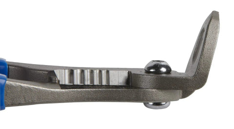 Side view of Angled 4 In 1 Wire Tool With Crimper Cutter Stripper And Gripper For Tight Spots, showing angled head design.