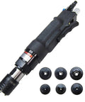 MxbaoHeng Pneumatic Tapping Machine For M3 To M12 Internal Threads with six drill chucks on a white background.