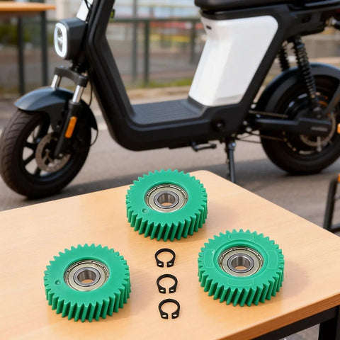 Nylon Planetary Gear Set For Electric Bike Hub Motor 36T Skew Gear With 608 Bearings Quiet Noise Reduction Internal Gears
