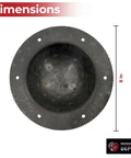Hand Forged Medieval Shield Umbo Boss For Round Shields 8 Inch Diameter Heavy Duty Steel With Six Mounting Holes top view