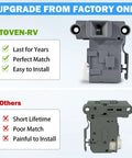 Washer Door Lock Assembly Replacement With Easy Install For 5304505231 5304514774 Fits Washers Cross References AP6329665 PS12365826 EAP12365826 4839359 A03648203 PD00057822 AFR18027 AP6029853 PS11759823 EAP11759823 4452371 ES5231 PD00045641, gray plastic lock