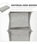 Stack Those Sneakers Clean With This Dope Hanging Shoe Organizer Bag Featuring Ten Spacious Pockets Made From Heavy Duty Nonwoven Fabric Great For Dorm Beds Closets And Weekend Cruises, showing non-woven material and empty pockets.