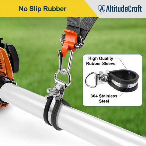 Rugged 28mm Shaft Clamp Ring For String Trimmer And Weed Eater Adds Secure Harness Hang Point Sturdy Suspension Loop No Sweat Setup For Yard Essentials