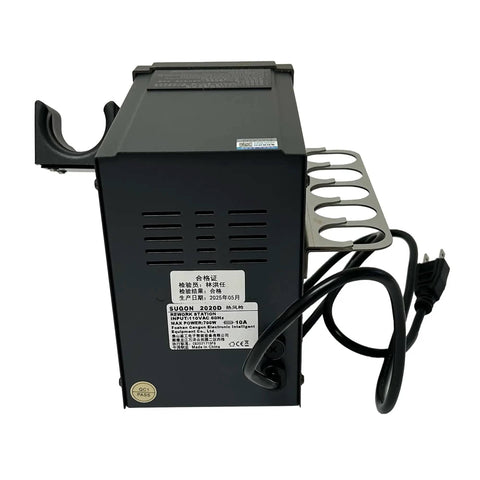 Side view of Pro Grade 700W Hot Air Rework Station With LCD Temperature Control And Adjustable 212 To 932 F Range 120 Level Airflow