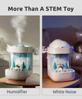 Hands On 3 In 1 Weather Station Toy For Kids Ages 6 To 8, Eight Weather Modes Weather Lab STEM Kit For Curious Young Meteorologists, Kid Approved Fun Educational Science Toy, humidifier and white noise view