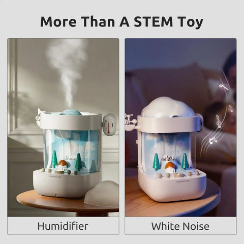 Hands On 3 In 1 Weather Station Toy For Kids Ages 6 To 8, Eight Weather Modes Weather Lab STEM Kit For Curious Young Meteorologists, Kid Approved Fun Educational Science Toy, humidifier and white noise view