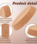 Giant Diameter Cork Bottle Stopper For Wine Jars And Canning Bottles Top Six Point Three Inch Bottom Five Point Five Inch view