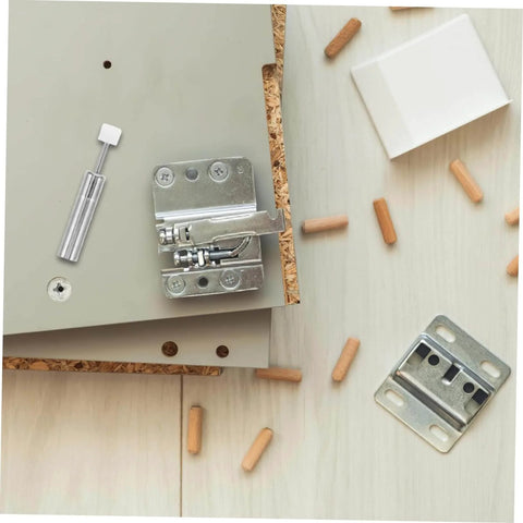 Hydraulic Silent Close Buffer Kit For Cabinet Doors 5Pcs Soft Close Dampers, Noise Reduction, Easy Install, hardware parts on wood