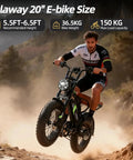 Man riding Rugged Electric Bike For Adults With 500W Brushless Motor 48V 18Ah Battery 90Nm Torque on a dirt trail