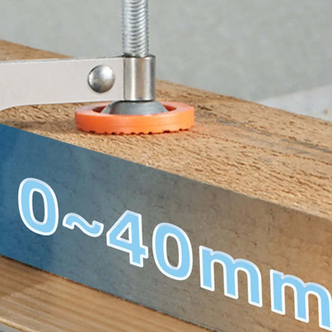 Toggle Clamps Adjustable Stainless Steel Quick Release Hand Tool demonstrating grip on wooden surface 0-40mm thickness