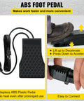 ABS foot pedal for Beast Pro Grade Flex Shaft Grinder Kit, showing stepless design and easy connection, includes plug and cord.
