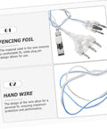 Women's Foil Fencing Body Cord And Mask Connector Cable with stainless steel wire clip and plug pin design for outdoor training