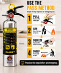Class K Kitchen Fire Extinguisher Built For Fast Grease Cooking Flare Ups, Two Pack Of 34 Fl Oz Wet Chemical Sprayers instructional guide.