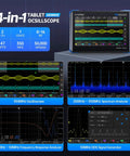 4-in-1 On-The-Go Handheld Oscilloscope With 350 MHz Bandwidth, 1 GSa/s, 2-Channel, 7 Inch Touchscreen, Digital Phosphor Display