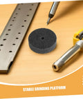 Heavy Duty Nylon Polishing Wheels For Metal Buffing Copper Aluminum Steel 75mm Grinder Disc Kit on a stable work surface.