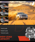 Rear Wheel Bearing And Hub Assembly For Ford Transit Connect Five Lug 2014 To 2018 High Load Capacity Ball Bearing