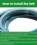 Aramid Drive Belt For Mower Five-Eighths Inch By Ninety-Seven Inch Heavy-Duty Replacement M151276 installation guide image.