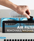 Removable air filter of Heavy Duty Indoor Outdoor Spot Cooler With Twin Ducts And Auto Oscillating Airflow, 10,236 BTU Power