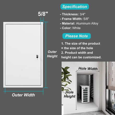 Built Tough Drywall Access Panel With Quiet Honeycomb Core And Noise Blocking Rubber Seals For Attic Plumbing Covers 16X28 Inch specification details