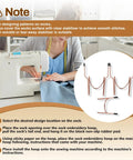 Sock Hoop Embroidery Hoop For Embroidery Machines, Hoop Aid For Adult And Kids Socks, woman using sewing machine with hoop inserts