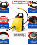 Beast 3000W High Pressure Handheld Steam Cleaner with control features and attachments shown.