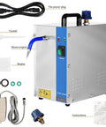 Legit Heavy Duty Jewelry Steam Cleaner Machine For Gold Silver Rings And Watches With Capacious Stainless Steel Basin, includes accessories.