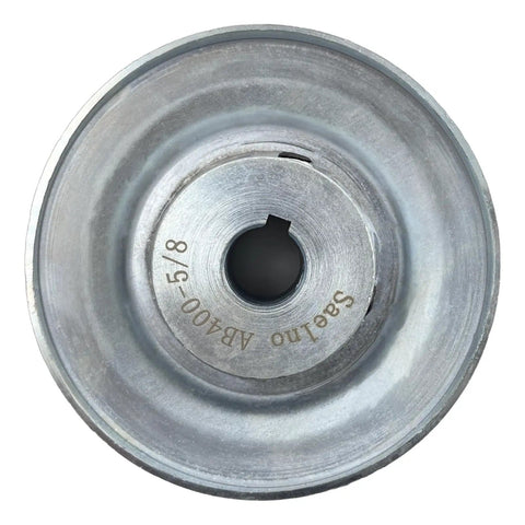 Heavy Duty Single Groove Web Sheave V Belt Pulley Four Inch Outer Diameter Five Eighths Inch Bore Carbon Steel Motor Pulley