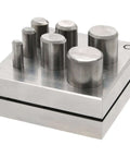 Oval Disc Cutter Set Of 7 With 35Mm Long Punches For Jewelry Making And Soft Metal Cutting, Includes multiple punch sizes.