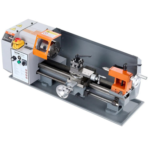 VEVOR Benchtop Metal Lathe Machine 7.87 X 13.78 Inches Precision Power Mill Tool With 600W Brush Motor And Variable Speed Control for part machining