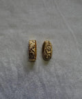 Dope Fuchi Kashira Alloy Set 01-44 TM44 For Katana Tsuka Cap And Pommel, Durable Alloy Finish, detailed design, pairs shown