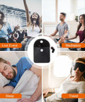 Reusable Silicone Ear Plugs For Sleeping And Noise Reduction 33 dB Snoring Travel Work Study And Concerts Comfortable Fit With 8 Tip Sizes XS S M L In Black