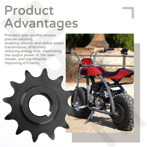 Twelve Tooth Five Eighth Inch Bore C Type Jackshaft Sprocket For Forty, Forty One And Four Twenty Chain with bike background