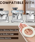 Hand holding 58mm Silicone Group Head Gasket for 9 Series Espresso Machines BES900XL BES920XL BES980XL BES990