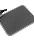 Graphene Heated Floor Mat For Cold Feet With 110V Adjustable Temperature Under Desk Electric Heater, 15.94x19.88 inches, with cord.