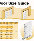 Paintable 36x84 Barn Door With 6.6 Ft Hardware Kit Delivers Space-Saving Sliding Design And Built-In Storage Shelf size guide