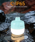 20W LED Camping Lantern Rechargeable, 1200LM Output, IP65 Waterproof in rain on rocks