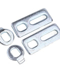 Dial In Your E Bike Setup With Heavy Duty Iron Motor Anti Rotation Washer And M 14 Mounting Bracket with two metal spacers.