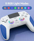 Wireless PS5 Gamepad With Hall Effect Joysticks And Two Back Buttons, RGB Lighting, Turbo Speed, Dual Vibration, top view