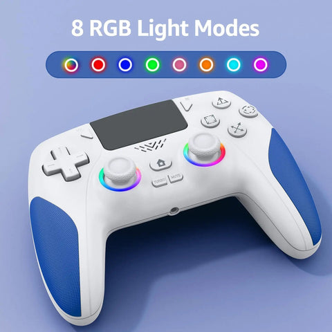 Wireless PS5 Gamepad With Hall Effect Joysticks And Two Back Buttons, RGB Lighting, Turbo Speed, Dual Vibration, top view